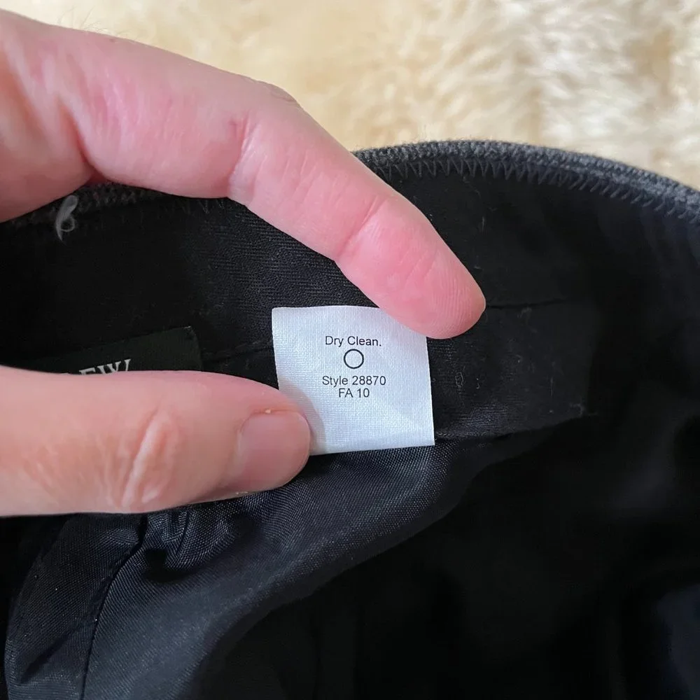 J. Crew Glen Plaid 1035 Trouser in Charcoal - Picture 6 of 7